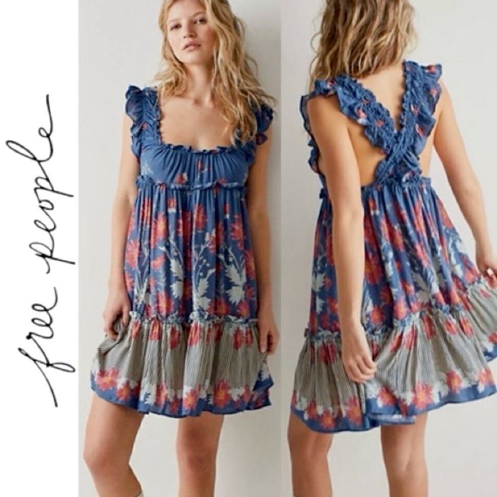 NWT Free People Bali Wild Daisy Slip Dress